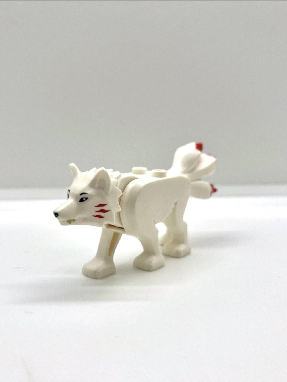 LEGO Ninjago Wolf with Black Eyes and Nose (bb0916c01pb01) Akita Wolf From 70671